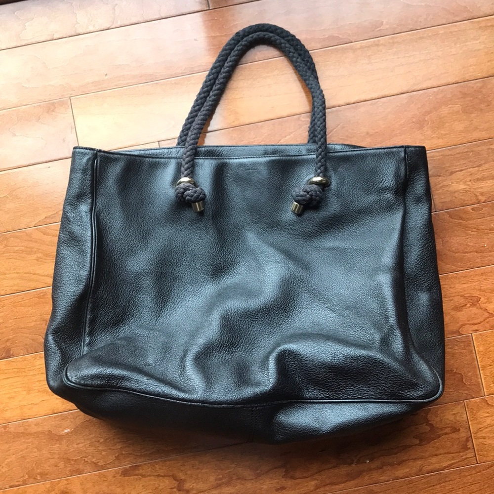 Kate Spade Black leather tote